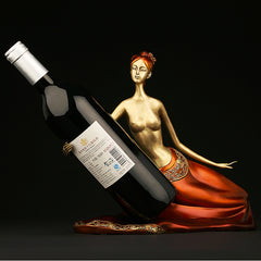 Manufacturers wholesale pure copper princess ornaments, creative pure copper European wine rack wine cabinet decorations