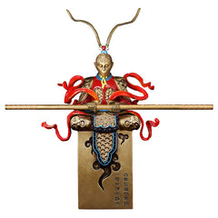 manufacturer wholesales all copper Sun Wukong ornaments, defeating Buddha Jingsi tea room home decorations, 2017