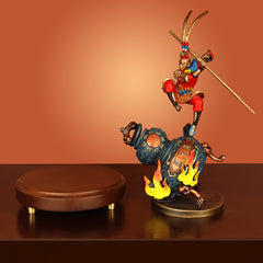"The Revival in Adversity" Bronze Great Sage Statue - Home Artisan Craft of Sun Wukong, the Victorious Fighting Buddha