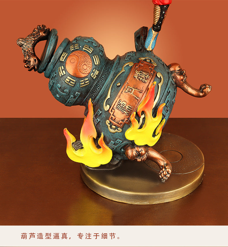 "The Revival in Adversity" Bronze Great Sage Statue - Home Artisan Craft of Sun Wukong, the Victorious Fighting Buddha