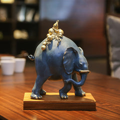 Fuxiang ornament "Fulu Elephant" Home decoration Living room entrance Elephant ornament Crafts