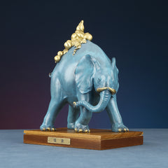Fuxiang ornament "Fulu Elephant" Home decoration Living room entrance Elephant ornament Crafts
