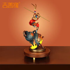 "The Revival in Adversity" Bronze Great Sage Statue - Home Artisan Craft of Sun Wukong, the Victorious Fighting Buddha