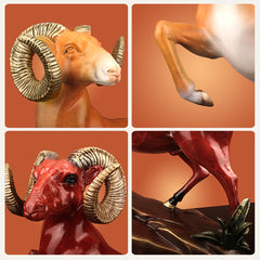 "Famous Across the World" bronze sheep ornament is sent to the office to celebrate the birthday of elders. Home crafts